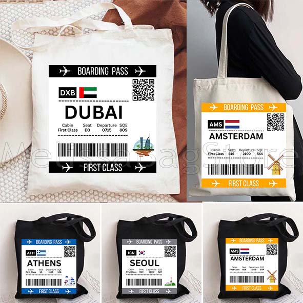 Women Bags Dubai - Toronto Amsterdam Barcelona Bangkok Dubai Boarding
