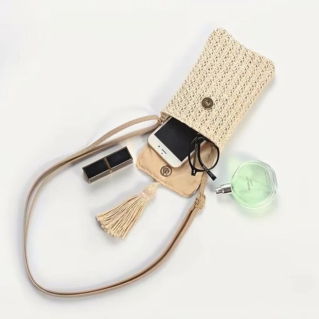 Women'S Bags Holiday - Straw Crossbody Bag Women Mini Woven