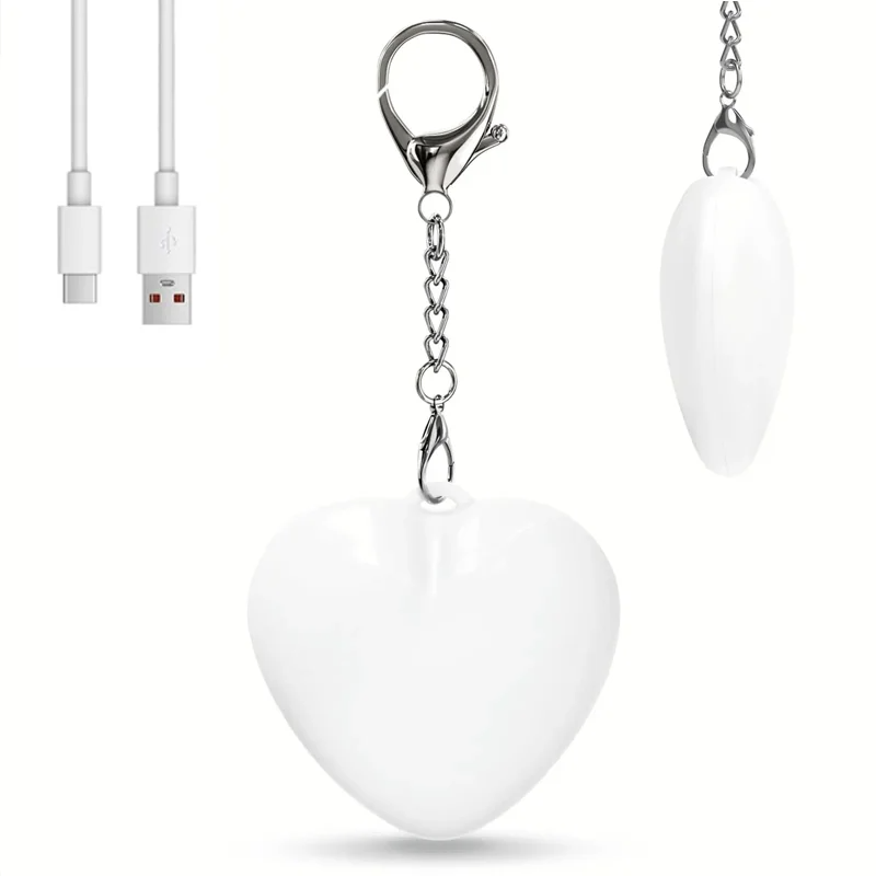 Mini Backpack Women - Portable Heart LED Mini Keychain Lamp,