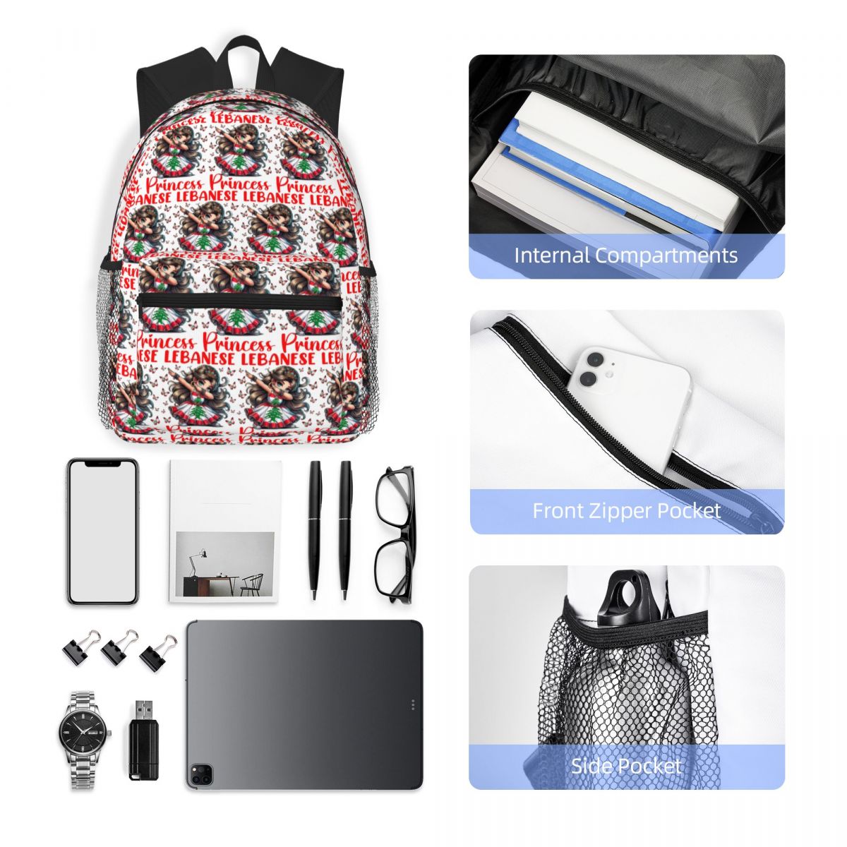 Lebanese Flag Lebanon Heritage - Women Bags Lebanon 评论和价格