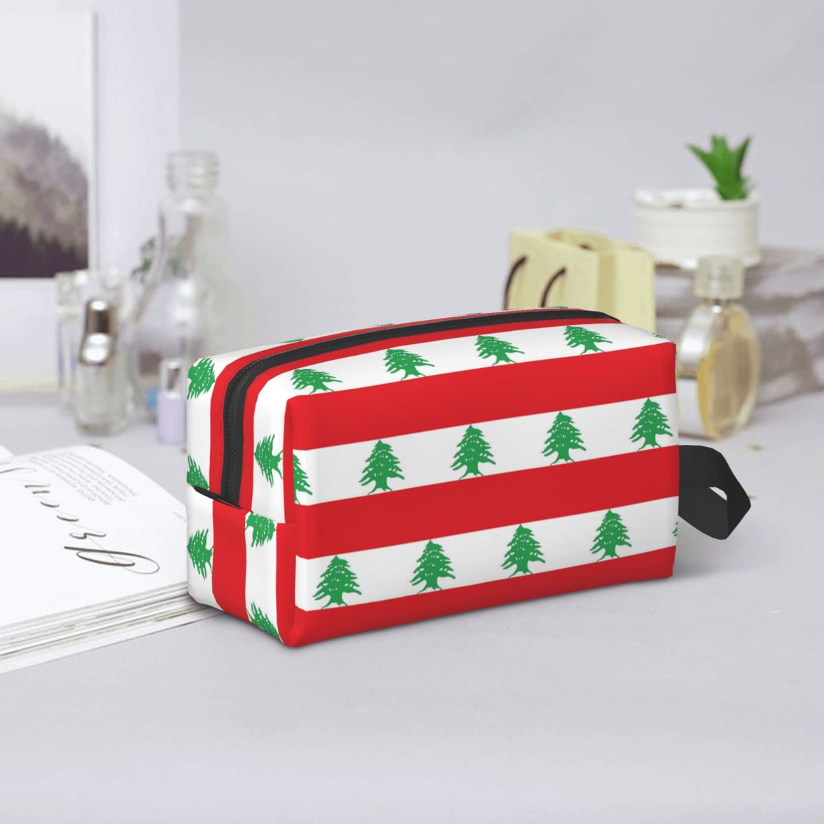Flag Of Lebanon Makeup Bag Cos - Women Bags Lebanon 评论和价格