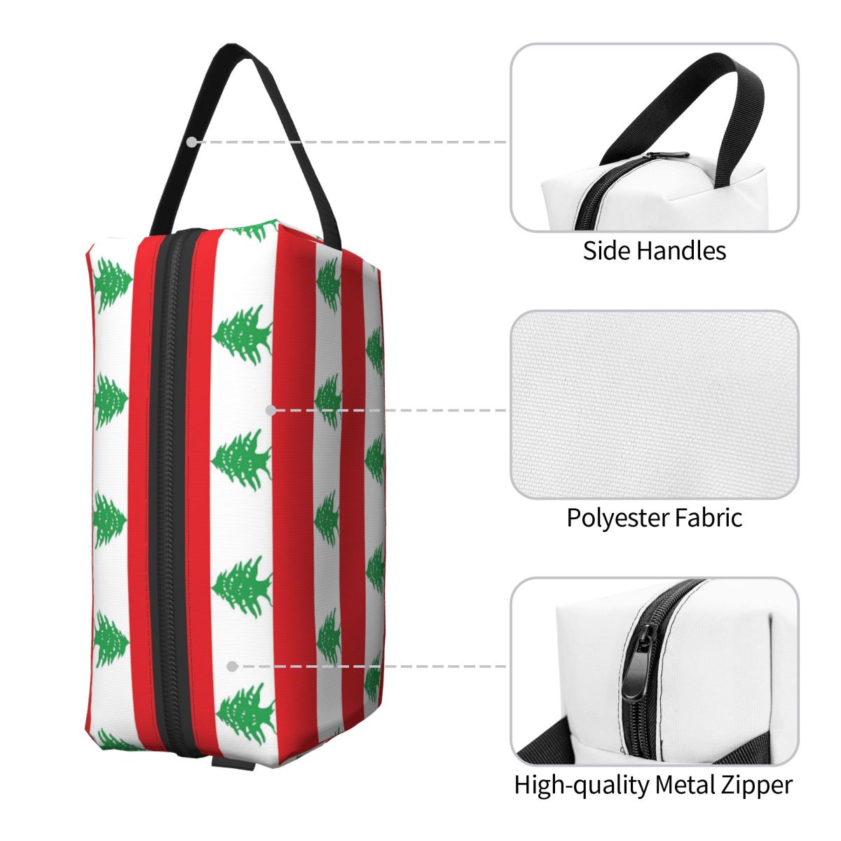 Flag Of Lebanon Makeup Bag Cos - Women Bags Lebanon 评论和价格