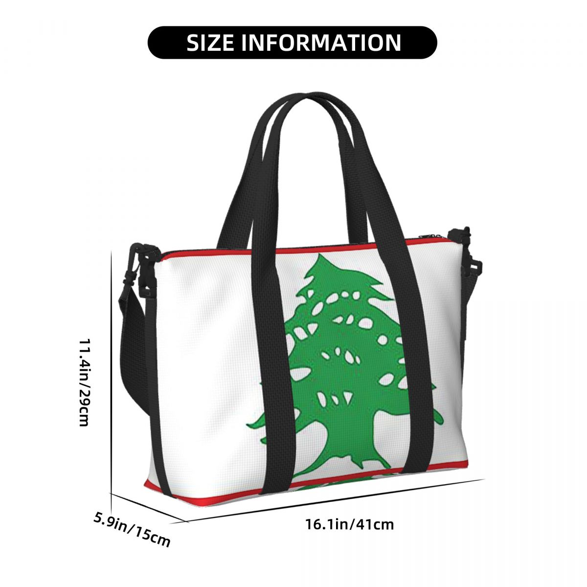 Custom Flag Of Lebanon Beach T - Women Bags Lebanon 评论和价格