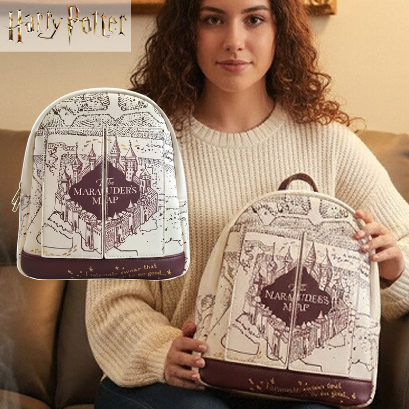 Harry Potter Map Printed Cospl - Mini Backpack Women 评论和价格