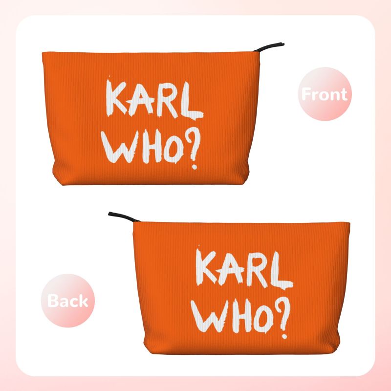 Karl Who Slogan Makeup Bag for - Women'S Karl Bags 评论和价格