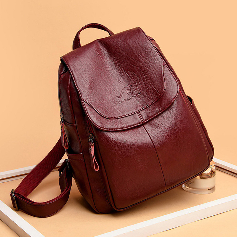 9 Color Women Soft Leather Bac - Mini Backpack Women 评论和价格