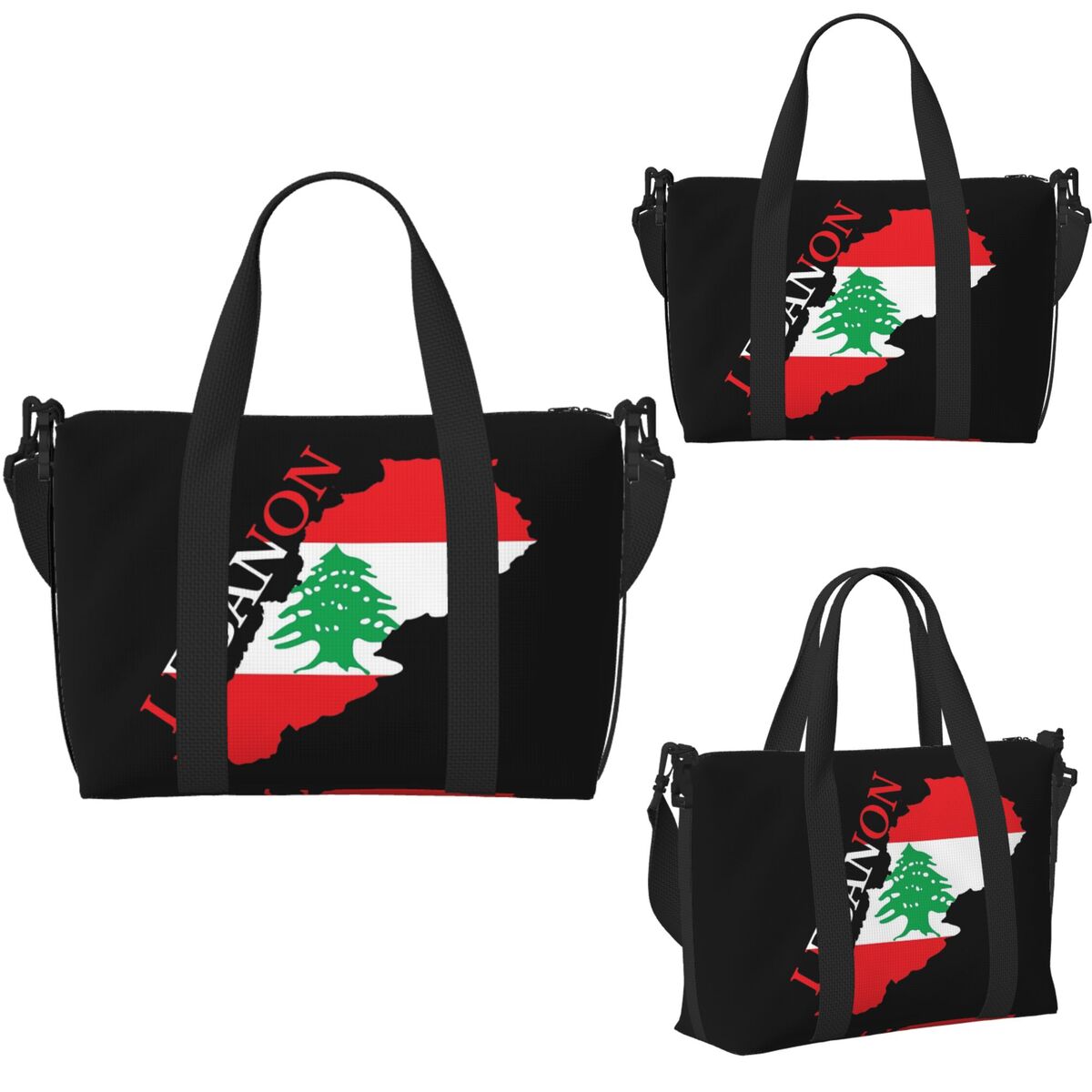 Custom Lebanon Flag Map Beach  - Women Bags Lebanon 评论和价格
