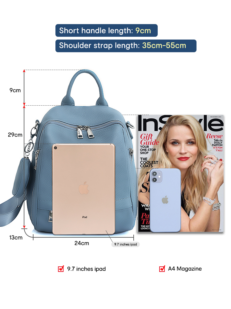 Zency Women's Genuine Leather  - Mini Backpack Women 评论和价格