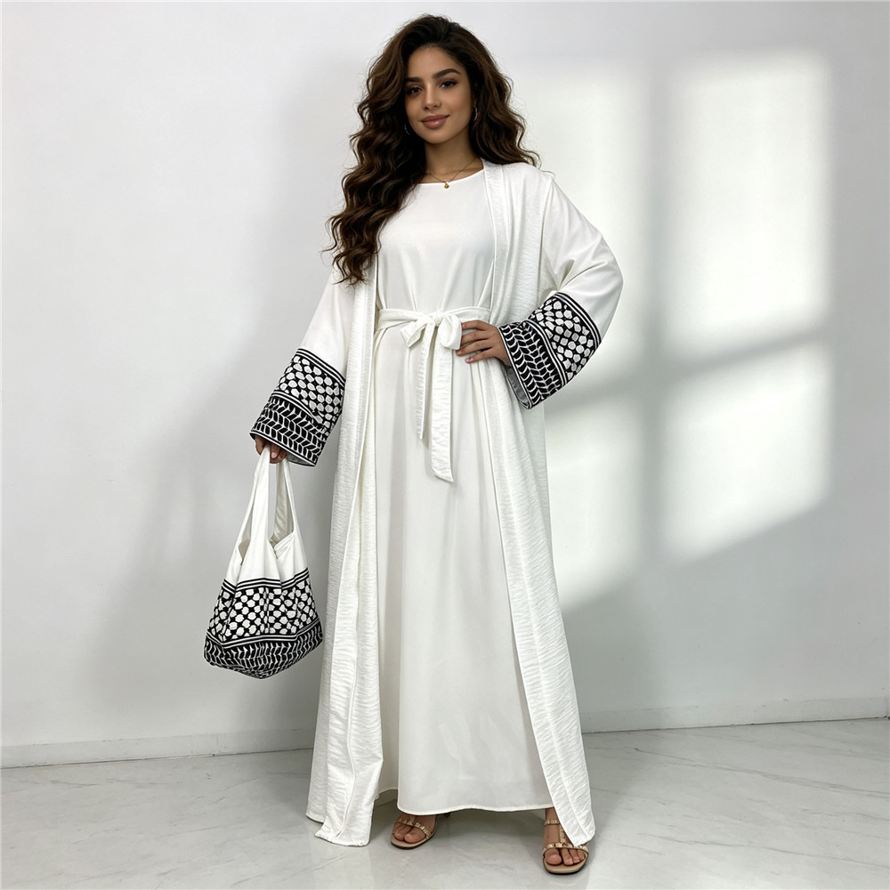 Open Front Abaya Women Long Sl - Women Bags Dubai 评论和价格