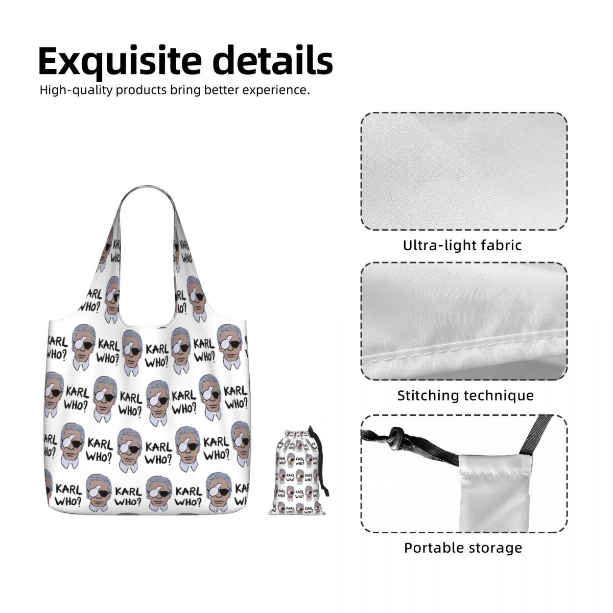 Karl Who Shopping Tote Bag Can - Women'S Karl Bags 评论和价格
