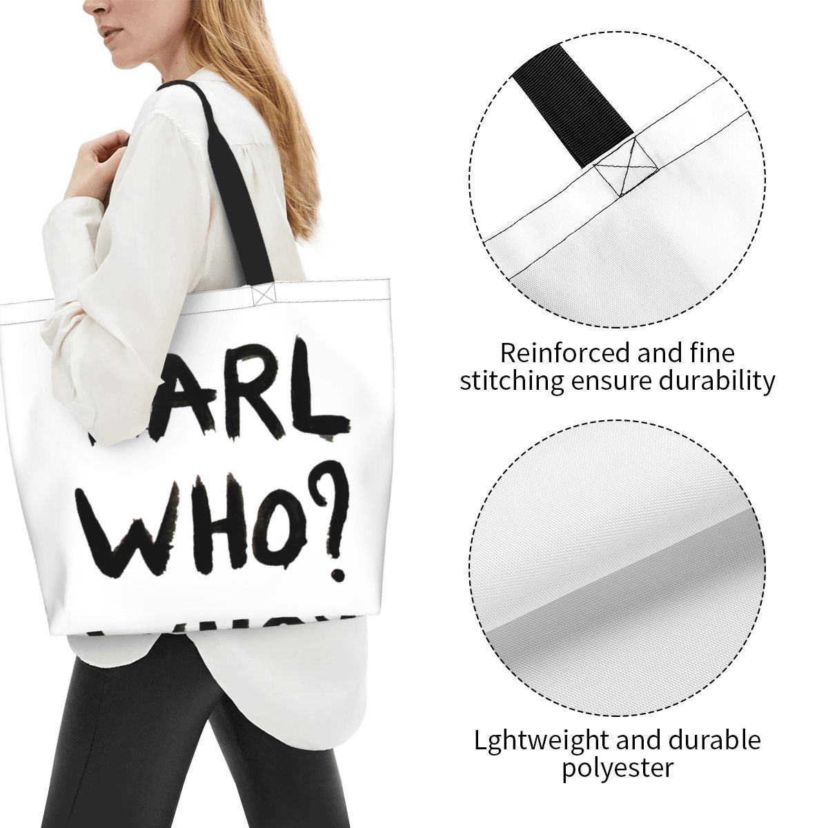 Custom Karl Who Grocery Shoppi - Women'S Karl Bags 评论和价格