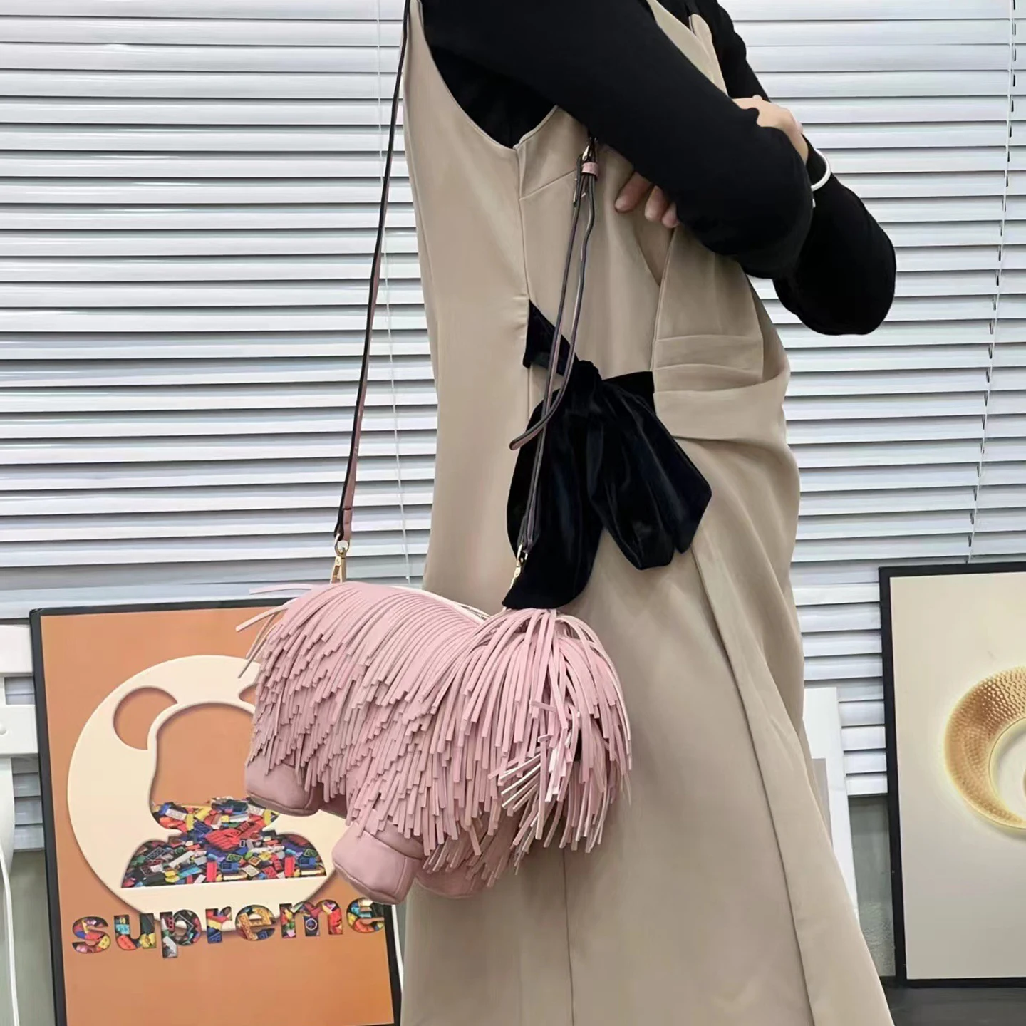 New Tassel Puppy Shaped Bag Wo - Women'S Bags New Look 评论和价格