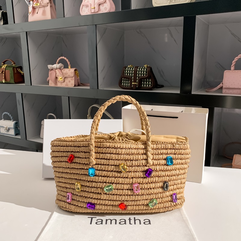 Summer Straw Woven Handmade Ha - Women'S Bags Holiday 评论和价格