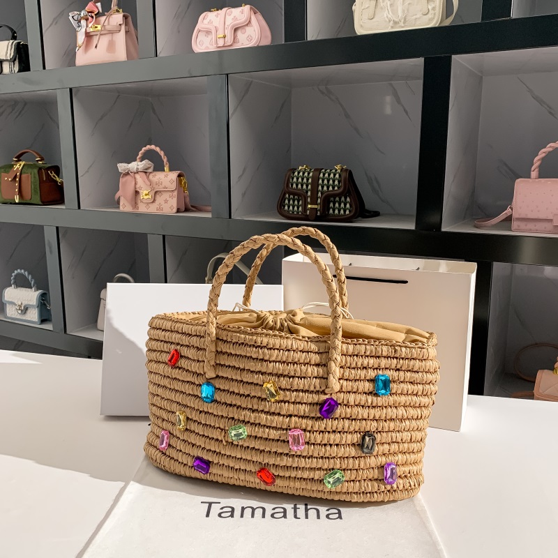 Summer Straw Woven Handmade Ha - Women'S Bags Holiday 评论和价格