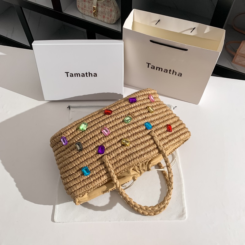 Summer Straw Woven Handmade Ha - Women'S Bags Holiday 评论和价格