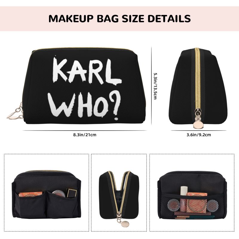 Karl Who Print Leather Makeup  - Women'S Karl Bags 评论和价格