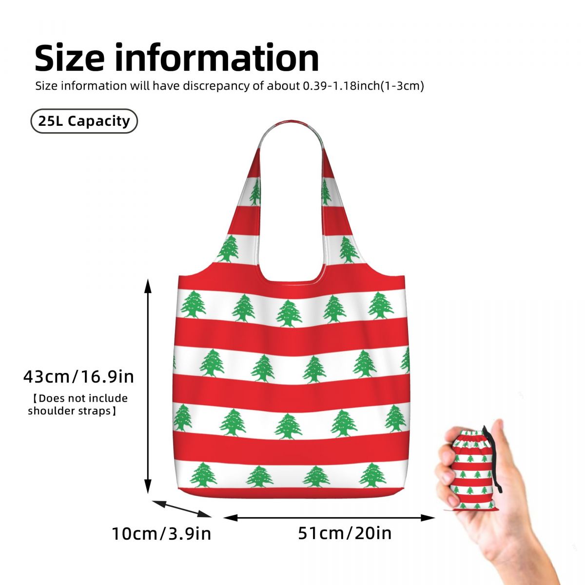Flag Of Lebanon Shopping Tote  - Women Bags Lebanon 评论和价格