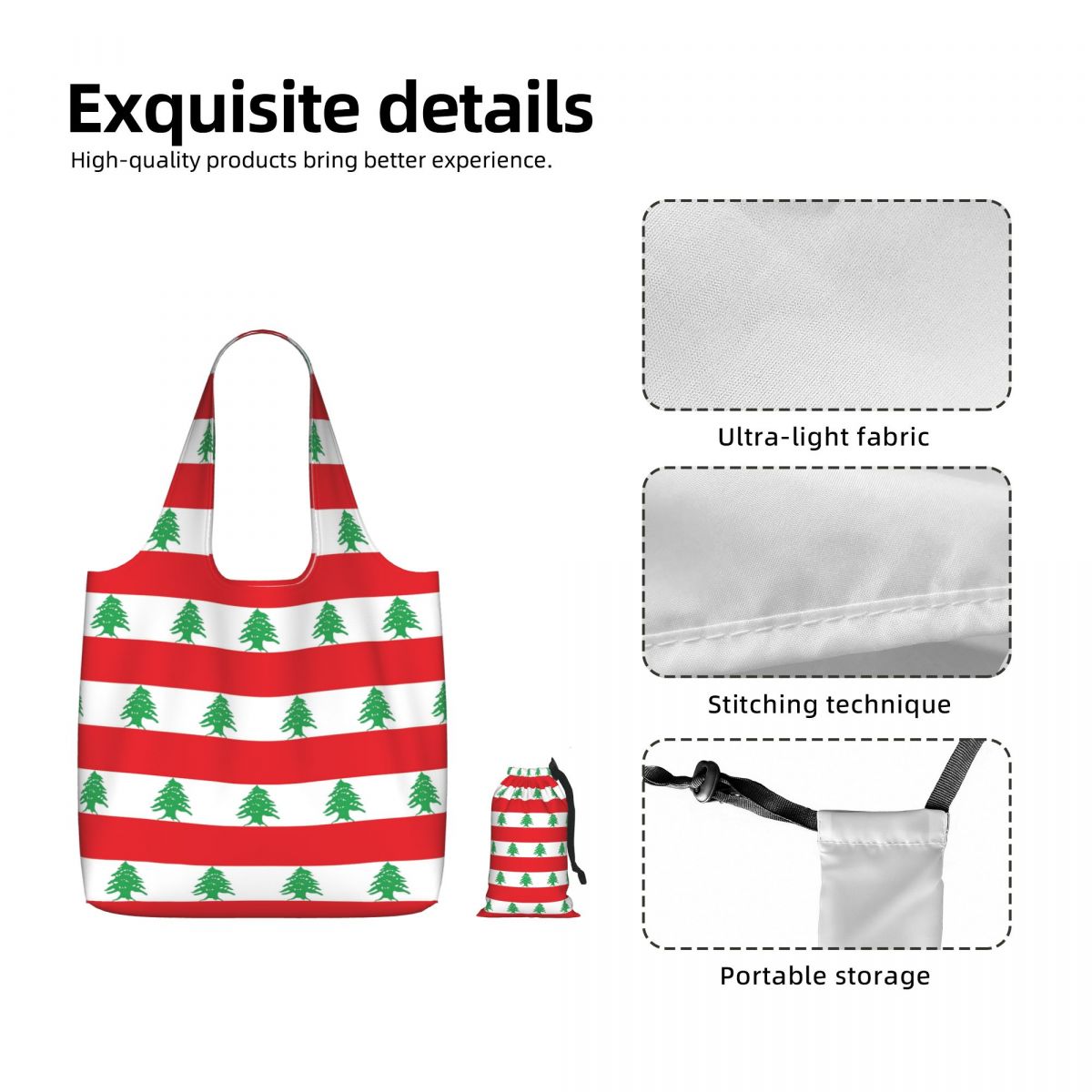 Flag Of Lebanon Shopping Tote  - Women Bags Lebanon 评论和价格