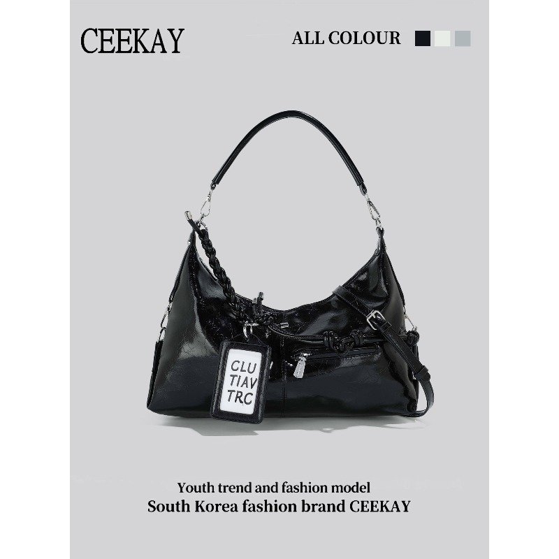 2026 CEEKAY Glossy Leather Hob - Women Bags 2026 Trends 评论和价格