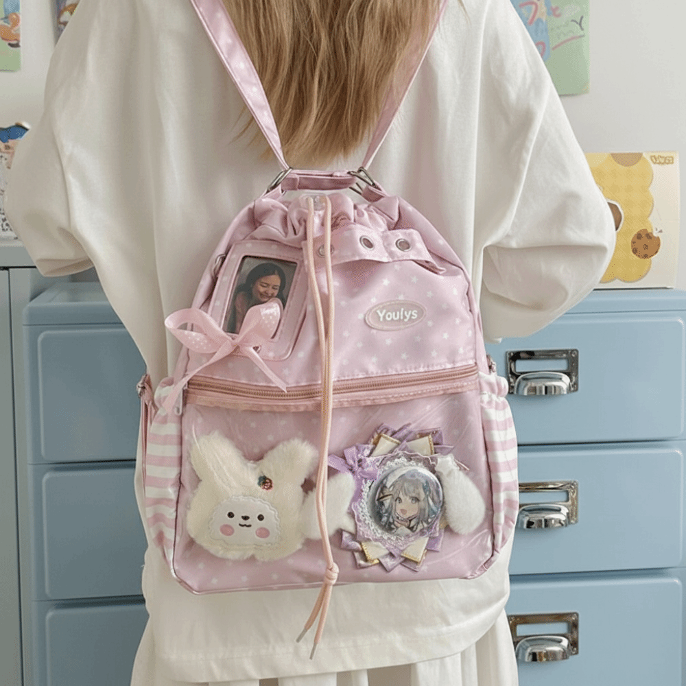 Cute Polka Dot Pattern Ita Bac - Mini Backpack Women 评论和价格