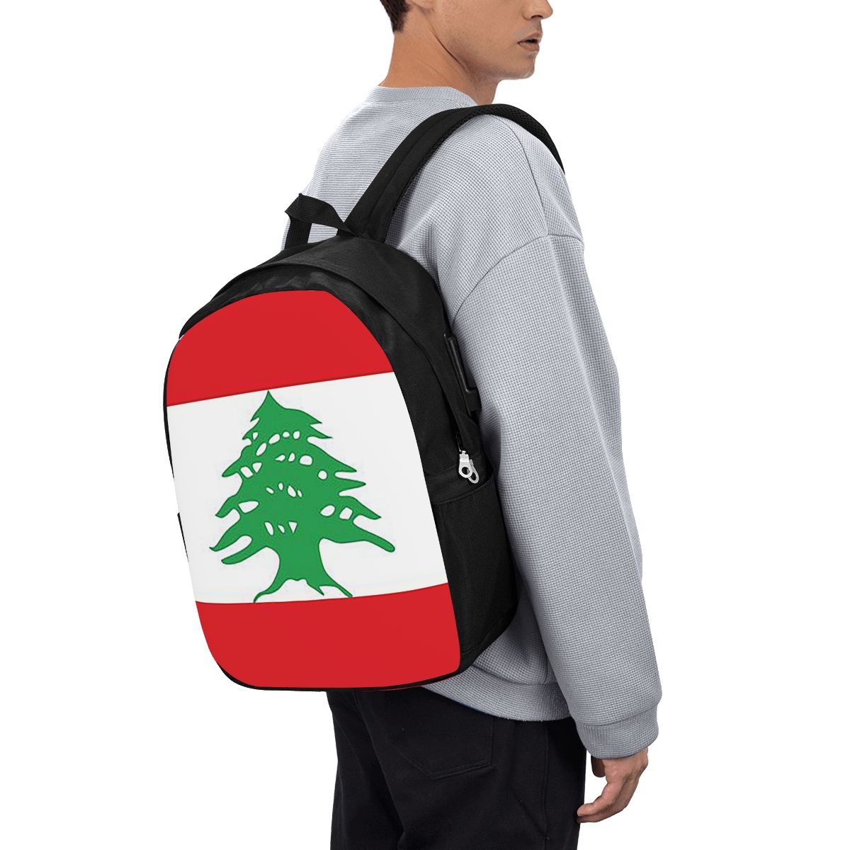 Flag Of Lebanon Backpack Trave - Women Bags Lebanon 评论和价格
