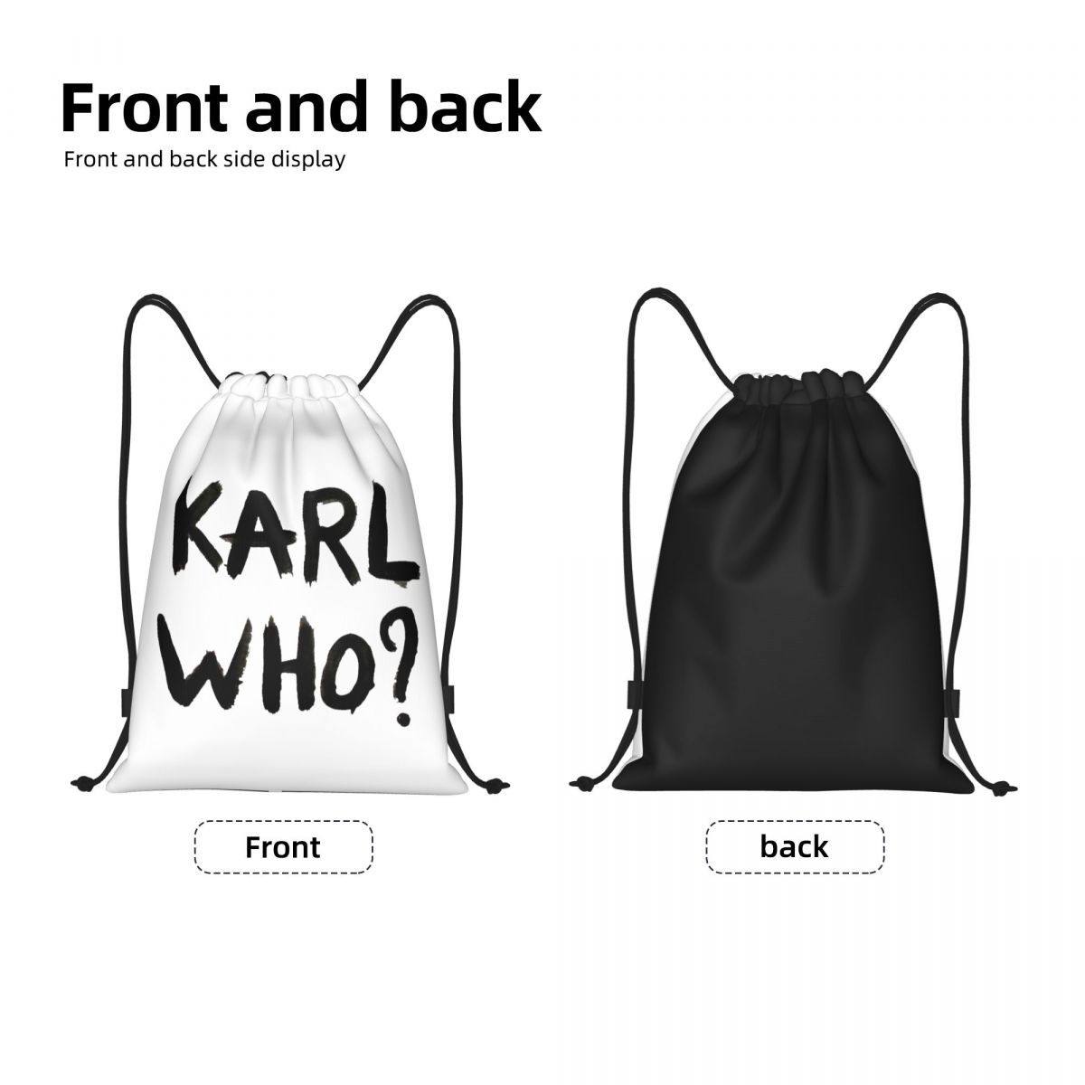 Custom Karl Who Drawstring Bag - Women'S Karl Bags 评论和价格