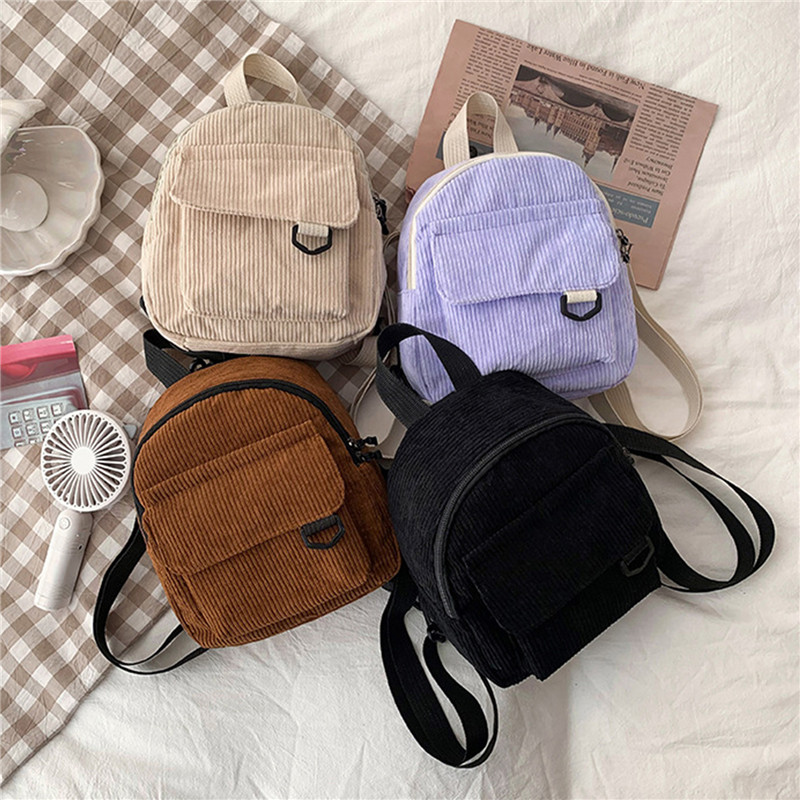 Solid Color Mini Backpack Cord - Mini Backpack Women 评论和价格