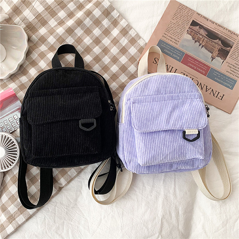 Solid Color Mini Backpack Cord - Mini Backpack Women 评论和价格