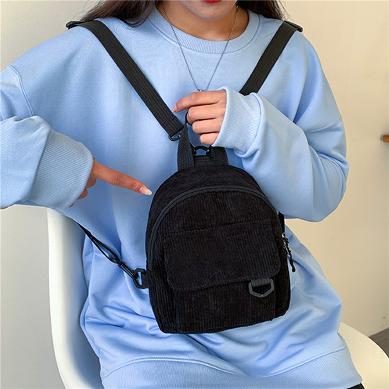 Solid Color Mini Backpack Cord - Mini Backpack Women 评论和价格